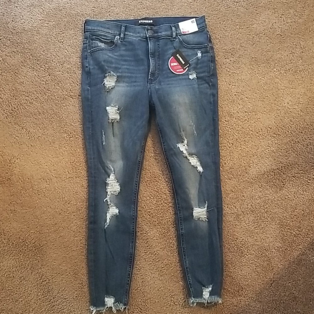 EXPRESS Ankle Denim Perfect Jeans